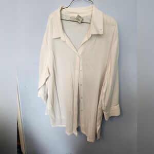 White Stag Women's Plus White Blouse